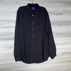 EUC- Men’s LS Button Down, Black